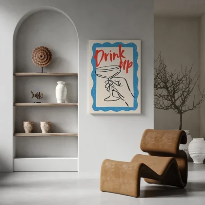 Cocktail Wall Art – Drink Up