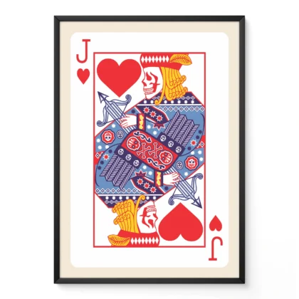 Playing Card Wall Art – Jack of Hearts