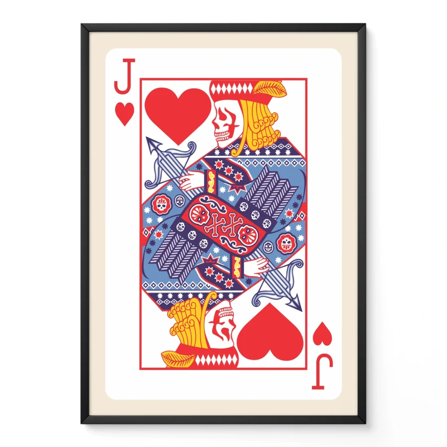 Playing Card Wall Art – Jack of Hearts