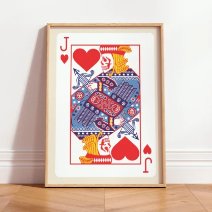 Playing Card Wall Art – Jack of Hearts
