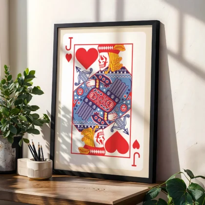 Playing Card Wall Art – Jack of Hearts