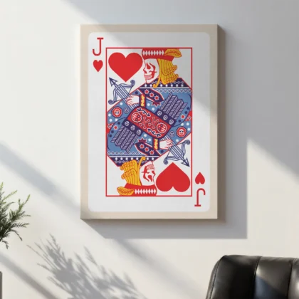 Playing Card Wall Art – Jack of Hearts