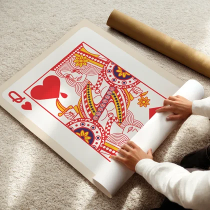 Playing Card Wall Art – Queen of Hearts