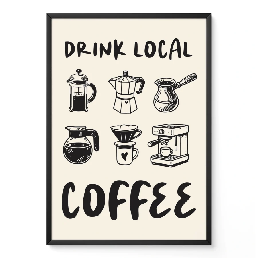 Coffee Wall Art – Drink Local