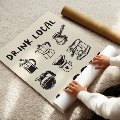 Wandbild – Genieße Kaffee