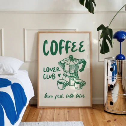 Coffee Lover Club Wall Art
