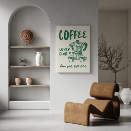 Coffee Lover Club Wall Art