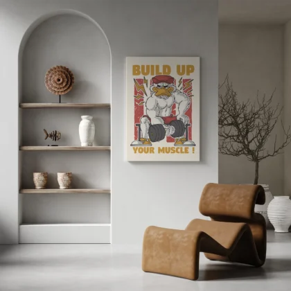 Muscle Duck Wall Art – Poster or Canvas Print