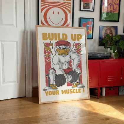 Muscle Duck Wall Art – Poster or Canvas Print