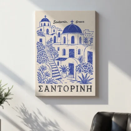Wandbild Santorini, Griechenland