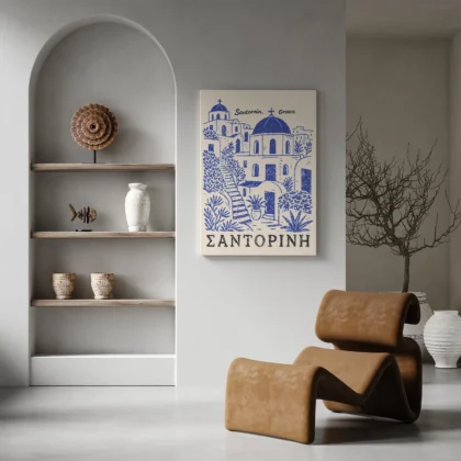 Wandbild Santorini, Griechenland