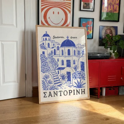 Wandbild Santorini, Griechenland