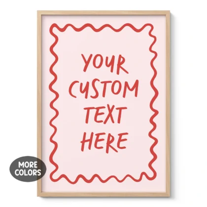 Custom Text Print – Personalised Typography Wall Art
