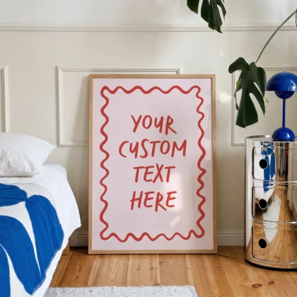 Custom Text Print – Personalised Typography Wall Art