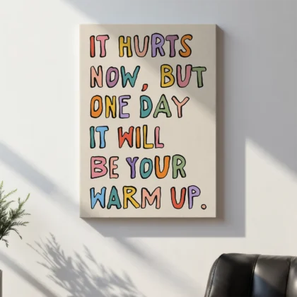 Personalised Text Print – Colourful Custom Typography Wall Art