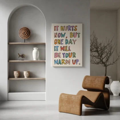 Personalised Text Print – Colourful Custom Typography Wall Art