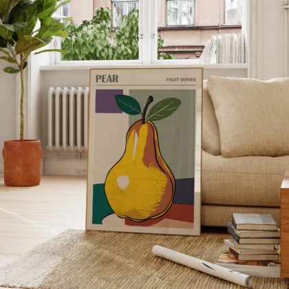 Wandbild – Birne