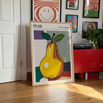 Wandbild – Birne