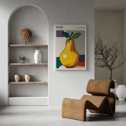Wandbild – Birne