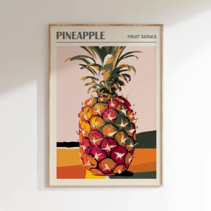 Pineapple Wall Art – Fruit Poster or Canvas Print