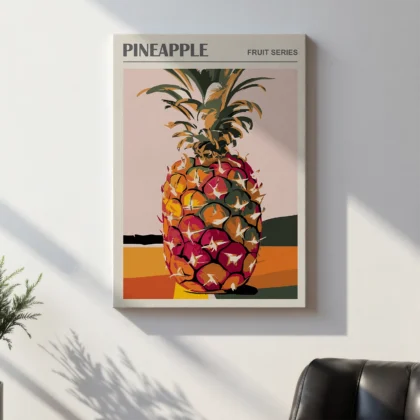 Pineapple Wall Art – Fruit Poster or Canvas Print