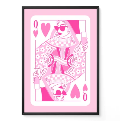 Wandbild Herzdame – Zartheit