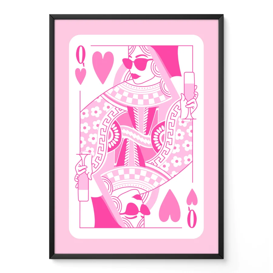 Wandbild Herzdame – Zartheit