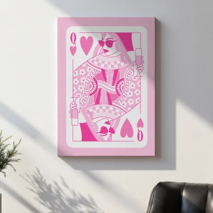 Wandbild Herzdame – Zartheit