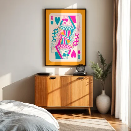 Wandbild Herzdame – Energie