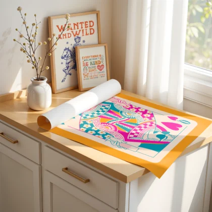 Wandbild Herzdame – Energie