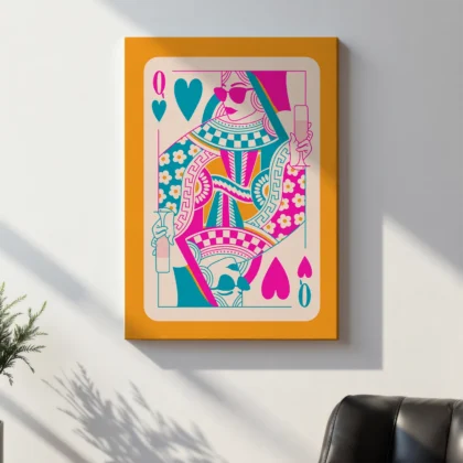 Wandbild Herzdame – Energie