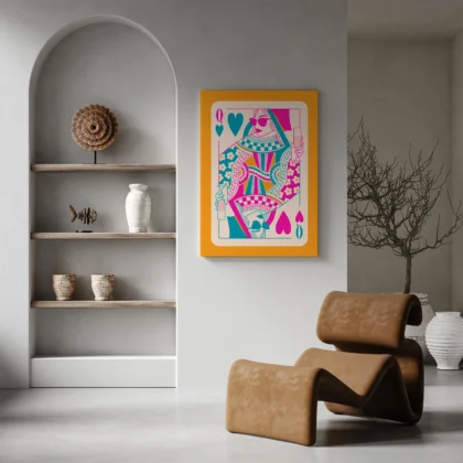 Wandbild Herzdame – Energie
