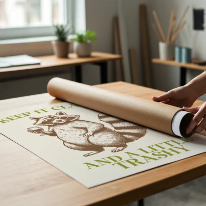 Raccoon Wall Art – Keep It Classy and a Little Trashy