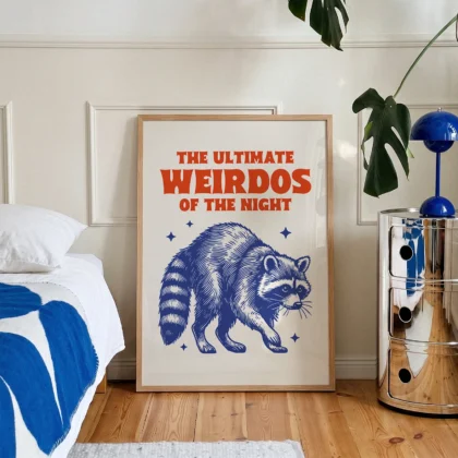 Raccoon Wall Art – The Ultimate Weirdos of the Night