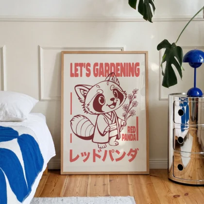 Wandbild Roter Panda