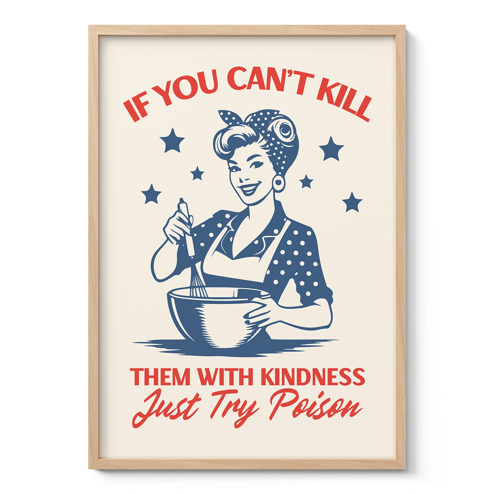 Retro Housewife Wall Art – Just Try Poison