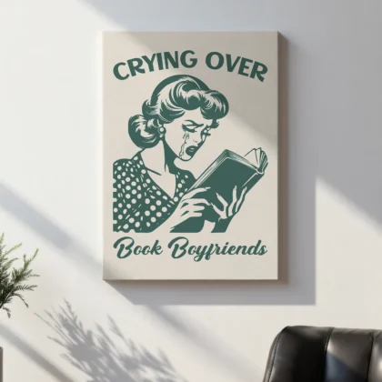 Retro Wandbild – Frau in romantischer Stimmung