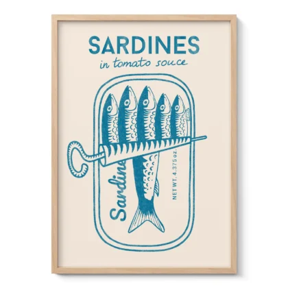 Sardine Wall Art – Blue