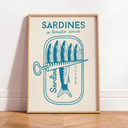 Sardine Wall Art – Blue