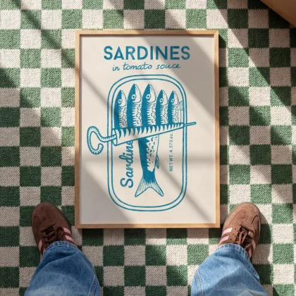 Sardine Wall Art – Blue