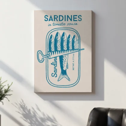 Sardine Wall Art – Blue