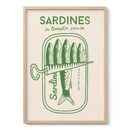 Sardine Wall Art – Green