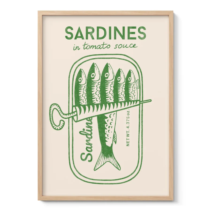 Sardine Wall Art – Green
