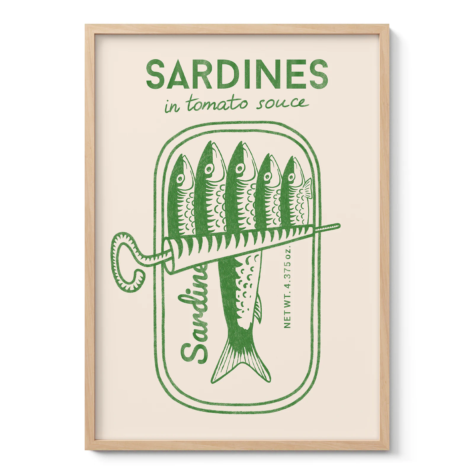 Sardine Wall Art – Green