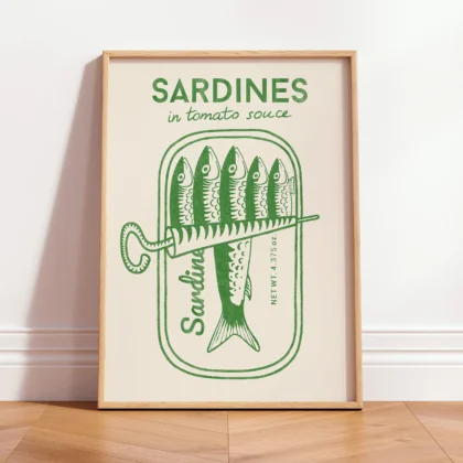 Sardine Wall Art – Green