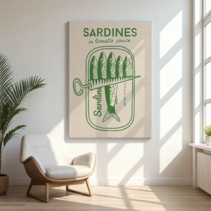 Sardine Wall Art – Green