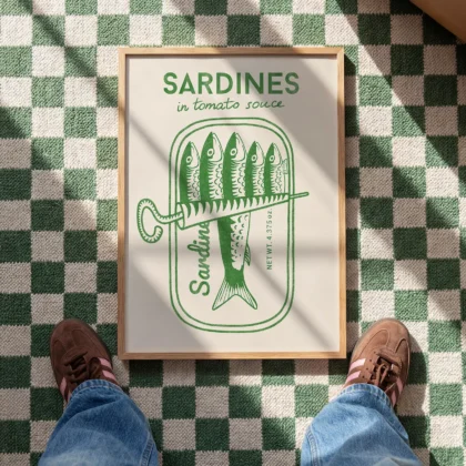 Sardine Wall Art – Green