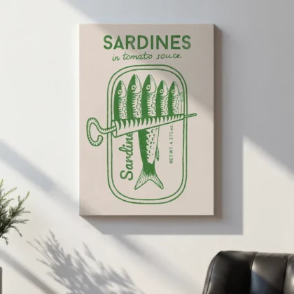 Sardine Wall Art – Green
