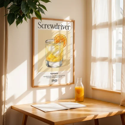 Wandbild – Screwdriver Cocktail Rezept
