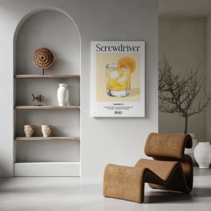 Wandbild – Screwdriver Cocktail Rezept